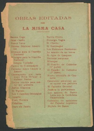 Obras editadas por misma casa