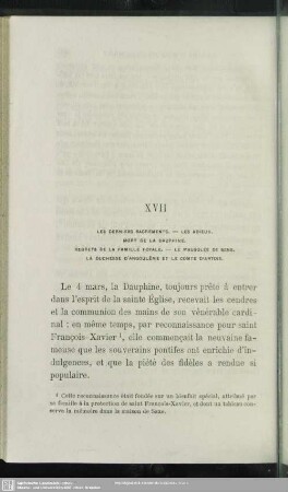 XVII. Les Derniers Sacrements ...