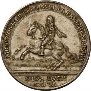 Medaille auf die Eroberung von ´s Hertogenbosch und Wesel durch Prinz Friedrich Heinrich, 1629