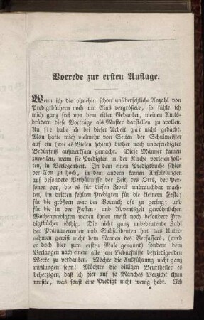 Vorrede zur ersten Auflage. - Vorrede zur zweiten Auflage.
