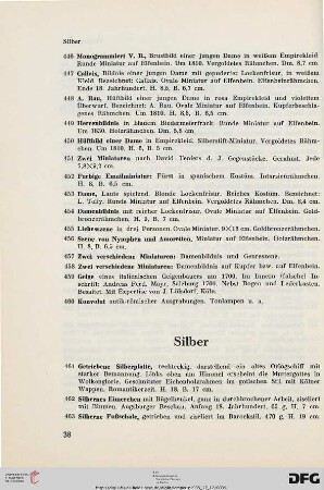 Silber (Nr. 461-491)