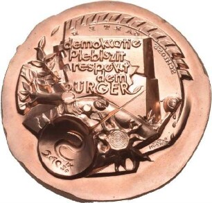 Medaille von Victor Huster auf Stuttgart 21