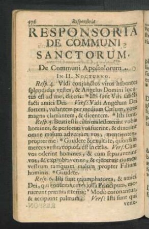 Responsoria De Communi Sanctorum