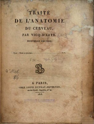 Traité de l'anatomie du cerveau