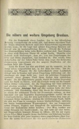 Die nähere und weitere Umgebung Breslaus.
