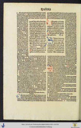 Epistola beati Johannis apostoli secunda cum postilla