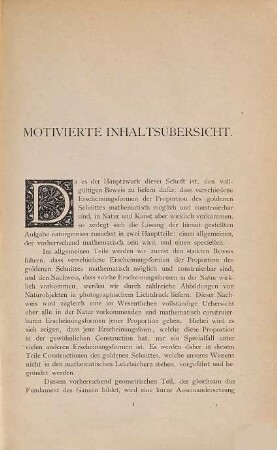 Der goldene Schnitt und dessen Erscheinungsformen in Mathematik, Natur und Kunst