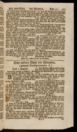 387-420, Das andere Buch der Chronica. (genannt Paralipomenon II.)