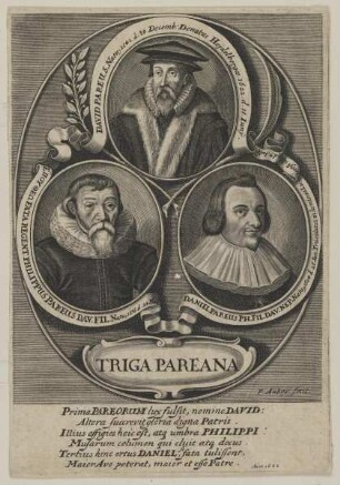 Gruppenbildnis des David Pareus, des Philippus Pareus und des Daniel Pareus