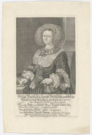Bildnis der Barbara Bühlerin, gebohrene Welsserin