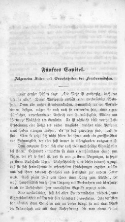 Fünftes Capitel. Allgemeine Sitten und Gewohnheiten der Freudenmädchen.