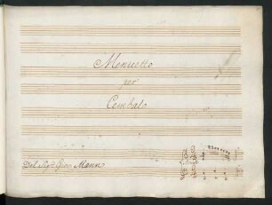 Menuette; cemb; C-Dur; DTÖ 39 100