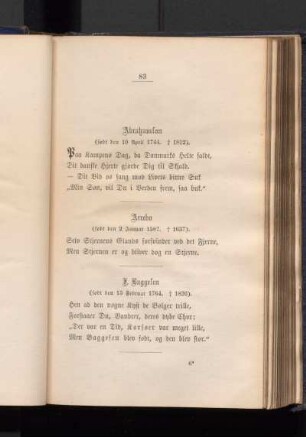 J. Baggesen (født den 15 Februar 1764. † 1826).