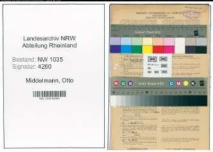 Entnazifizierung Otto Middelmann , geb. 08.01.1885 (Bergmann)