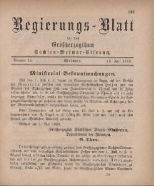 Nr. 24 : 12. Juni 1868