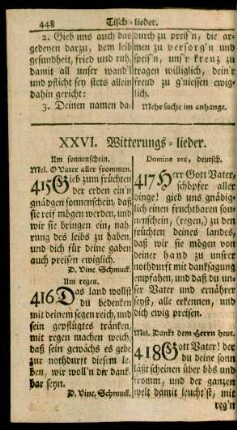 XXVI. Witterungs-lieder