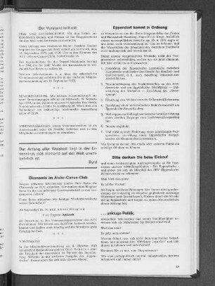Ökonomie im Alster-Canue-Club