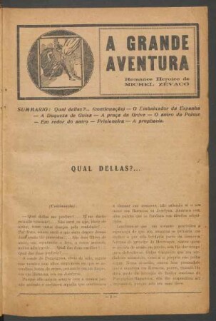 A grande aventura : Romance heróico