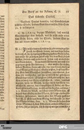 Das siebende Capitel.