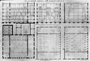 Plan einer Weizen- und Roggenmühle
