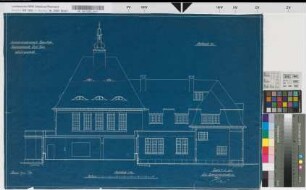 Empfangsgebäude [Bahnhof] Steele-West, DeckBlatt~7b: Hinteransicht, M.~1:50 Hge, Sknr.: 1, Fanr.: 13, Bunr.: 11