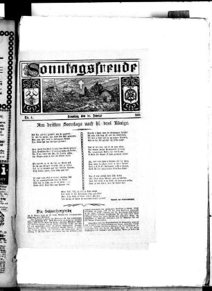 Sonntagsfreude : Gratis-Beilage zur Gladbecker Zeitung