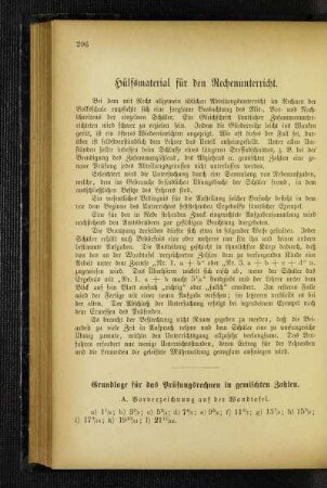 Hülfsmittel für den Rechenunterricht