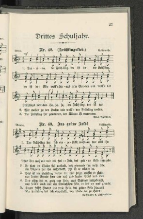 Nr. 42. (Frühlingslied.) - Nr. 65. (Kanon.)