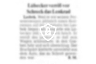 Lübecker verriß vor Schreck das Lenkrad