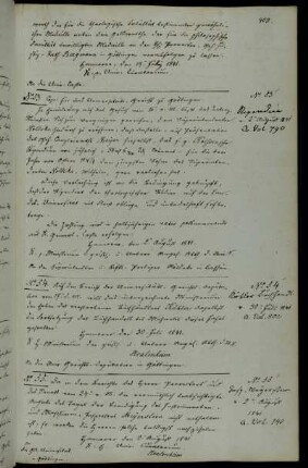 Durchführung der Vereidigung des Instrumenten- und Maschineninspektors Meyerstein.