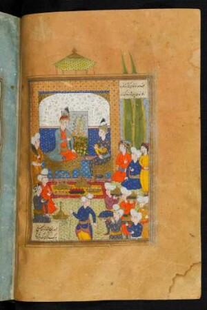 Illustration: Iskandar beim Ḫāqān von Čīn