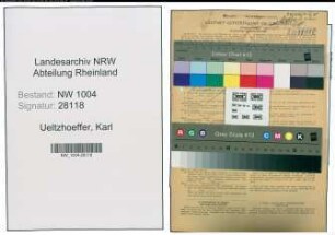 Entnazifizierung Karl Ueltzhoeffer , geb. 11.08.1900 (Schlosser)