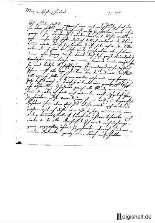 45: Brief von Johann Georg Sulzer an Johann Wilhelm Ludwig Gleim