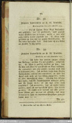 Nr. 38. Fräulein Rudenschöld an G. M. Armfeldt. Drottningholm den 22sten October 1793