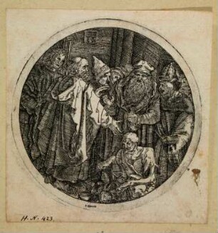 Petrus und Johannes heilen den Lahmen