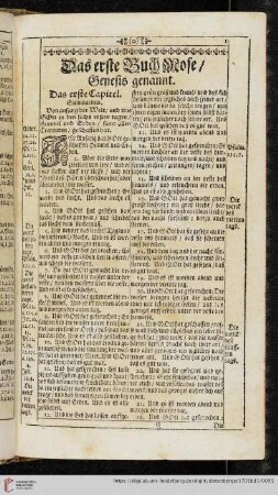 Das erste Buch Mose, Genesis genannt