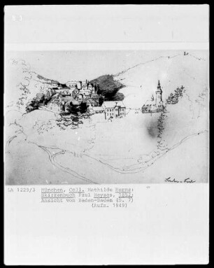 Skizzenbuch — Ansicht von Baden-Baden