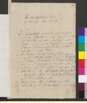 Brief von Voigt, Johann Karl Wilhelm an Goethe, Johann Wolfgang von