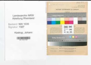 Entnazifizierung Johann Kastrup , geb. 08.01.1897 (Schmied)