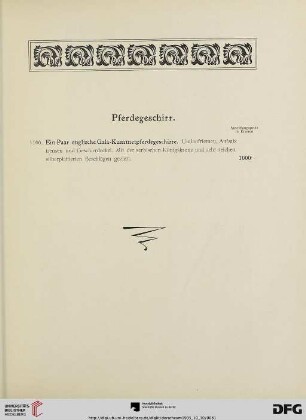 Pferdegeschirr (Nr. 1166)