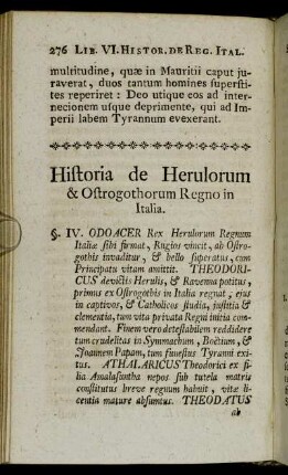 Historia de Herulorum & Ostrogothorum Regno in Italia.
