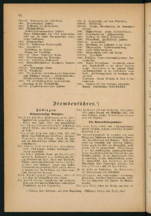 VI-VIII, Fremdenführer