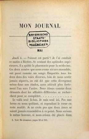 Mon Journal 1820 - 23