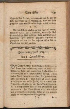 Das neunzehnte Kapitel. Vom Quecksilber