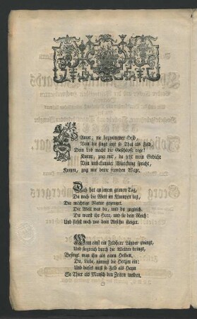 [Bey der Vermählung Des Hochedelgebohrnen und Hochgelahrten Herrn Herrn Christian Heinrich Eckhards Beyder Rechte ...]