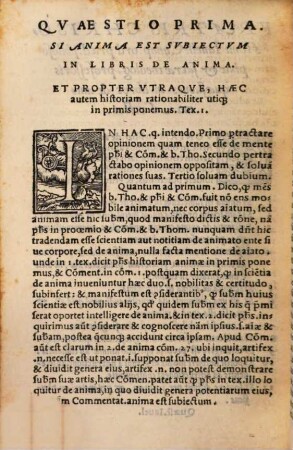 Super tres libros Aristotelis de Anima questiones