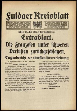 Ausgabe vom Mittwoch, den 24. Mai 1916.