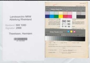 Entnazifizierung Hermann Thewissen, geb. 07.05.1905 (Steuerberater)