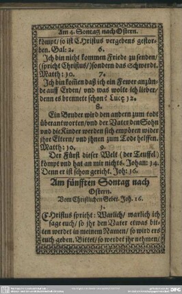 Am fünfften Sontag nach Ostern
