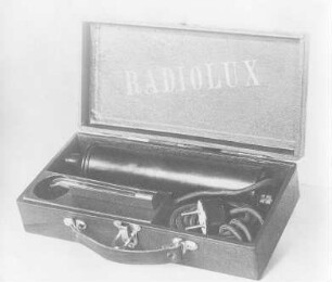 Radiolux, Testapparat für medizinische Zwecke, Sanitas : Technikgeschichte | Physik | Elektrizität | Elektromedizinische Apparate
